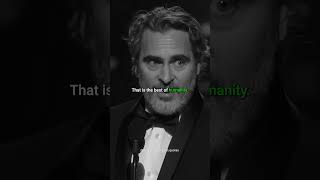 RUN TO THE RESCUE WITH LOVE  Joaquin Phoenix  Best Speech for Oscar  The Joker [upl. by Ylsew456]