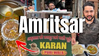 Hidden Taste Of Amritsar  अन्दरून अमृतसर का खास ज़ाइक़ा  10₹ Ki Poori  Punjab Streetfood [upl. by Vallo]