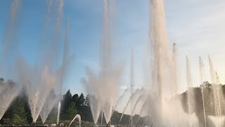 Longwood Gardens Fountain Show at Sunset 4K [upl. by Flem]