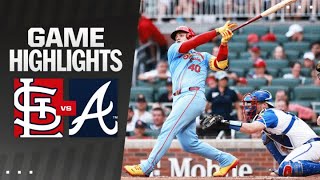 Cardinals vs Braves Game 2 Highlights 72024  MLB Highlights [upl. by Naffets949]