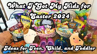 WHAT I GOT MY KIDS FOR EASTER 2024 🐣 Gift ideas for Teen Child and Toddler [upl. by Annirok]