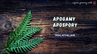 APOGAMY amp APOSPORY  Malayalam [upl. by Garald]