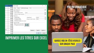 Comment Imprimer les Titres dans Excel  Astuces Pratiques et Rapides [upl. by Nilyahs]