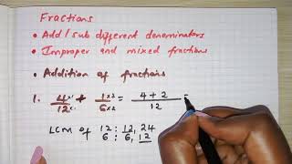 Fractions  different denominators  Amaze Maths [upl. by Geiss262]