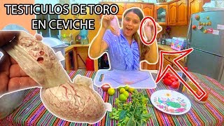 COMO HACER CEVICHE DE CRIADILLAS DE TORO [upl. by Saddler801]