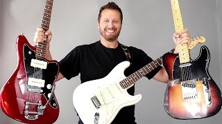 Ultimate Fender Comparison  STRAT TELE or JAZZMASTER [upl. by Derwood]