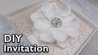 Easy elegant flower Invitation  DIY Wedding Invitations Eternal Stationery [upl. by Daveen]