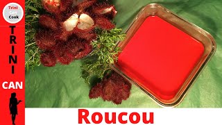 ROUCOU ANNATTO extract using water How To Make Homemade Roucou 49 [upl. by Aderfla]