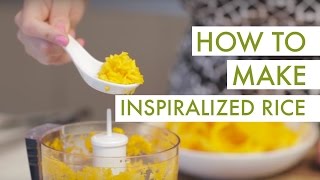 How to Make Rice Using the Spiralizer I Spiralizer Recipe [upl. by Salkcin]