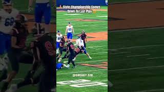 State championship game ends on crazy play 😳🤯football fridaynightlights sports [upl. by Auqinal114]