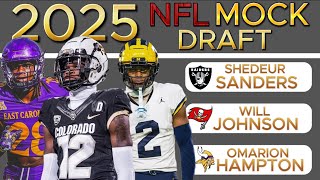 2025 NFL MOCK DRAFT  4 FIRST ROUND QBS [upl. by Jehias708]