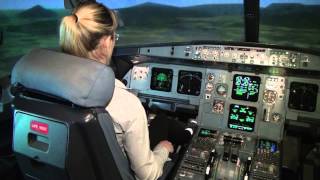 CPL Holder landing an Airbus A320 manually  Baltic Aviation Academy [upl. by Llecrep]