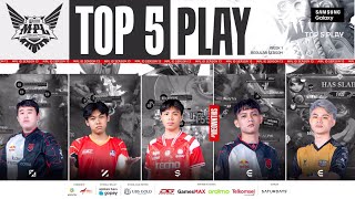 Top 5 Plays  MPL Indonesia Season 13  MINGGU 1 [upl. by Aliam]