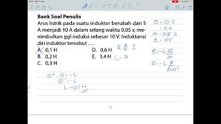 Induksi Elektromagnetik  Contoh Soal Induktansi Diri Solenoida Silang [upl. by Imeon]