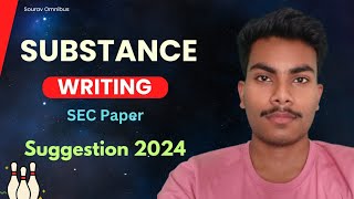 Calcutta University English Honours SECB2 Substance Writing Suggestion 2024  CCF Sem2 SEC2 [upl. by Ainex]