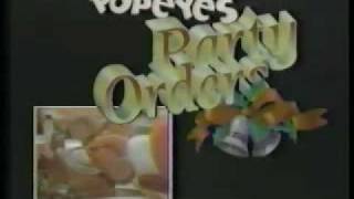 Popeyes Chicken Christmas Ad from 1986 [upl. by Ferren]