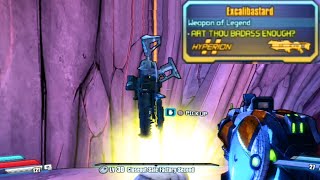 Borderlands The Pre Sequel  Secret Legendary Weapon How to ObtainFind Excalibastard [upl. by Reivaj]