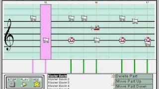 Apollo Justice Klavier Gavins Theme Guilty Love on Mario Paint [upl. by Nyloj]