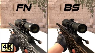 CSGO AWP  Black Nile  Skin showcase all floats 4K60FPS [upl. by Fraze]