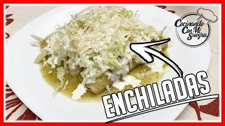 🥇Enchiladas Verdes de Queso  ⭐Receta de Enchiladas Verdes⭐ [upl. by Arateehc927]