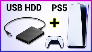 How To Setup External USB Hard Drive On PS5 [upl. by Irelav]