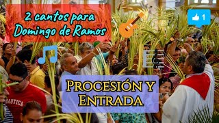 Cantos para Domingo de Ramos 🌿🔴 Procesión Entrada Letra y Acordes 🎼 [upl. by Bertilla]