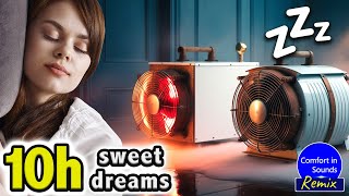 FALL ASLEEP FAST with THIS White Noise Combo NO ADS Low Tone Fan Heater and Fan ASMR [upl. by Tihom]