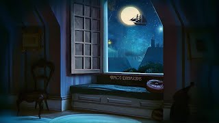 Dreaming of Neverland Oldies music playing in another room open window night ambience ASMR [upl. by Loni]