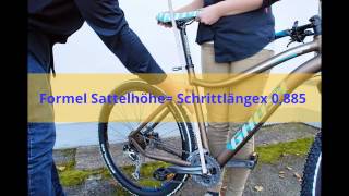 Fahrradsattel richtig einstellen [upl. by Atrahc134]