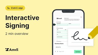 How to set up Anvils Interactive Signing [upl. by Cynthla]