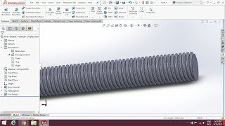 How to make external metric thread in Solidworks properly in 5 mintues  SOLIDWORKS Tutorial 1080p [upl. by Picardi693]