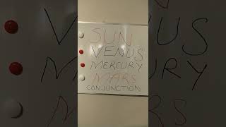 SUN VENUS MERCURY AND MARS CONJUNCTION [upl. by Ellehcit317]