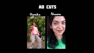 Hansika Krishna VS Ahaana Krishna instagram trending dance transition sisters [upl. by Morrissey887]