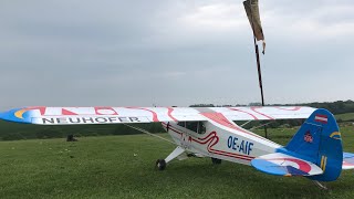 VQNEXA 14 PA18 SUPERCUB EP 6s Touch amp Go  Landing practice [upl. by Butta548]