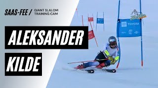 Aleksander Kilde GS Training SaasFee 10823 [upl. by Ensign808]