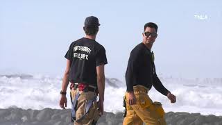 Lifeguard Rescued by Civilians Caught on Video  Ventura Area Flooding Damage [upl. by Maurer]