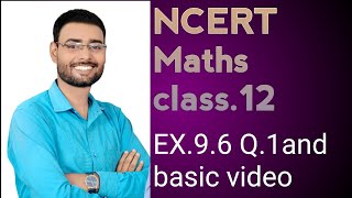 ncert maths class12 ex96 Q1and introduction video [upl. by Groscr915]