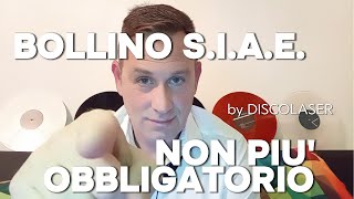 Il Bollino SIAE non è più obbligatorio 2024 SIAE  Soundreef come funziona [upl. by Alarice]