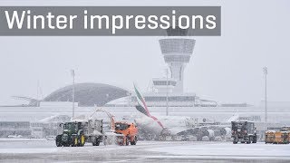 Flughafen München im Winter  Munich Airport in Winter [upl. by Deni]