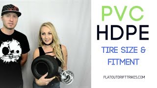 Flatout drift trike  pvc  hdpe tire rim wheel  tech talk [upl. by Avle852]