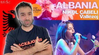 First Reaction 🇦🇱 Nikol Çabeli  Vallëzoj  Junior Eurovision 2024 Albania Live performance [upl. by Yellehs73]