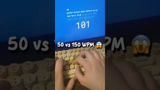 50 WPM vs 150 WPM 😱 [upl. by Ojaras230]