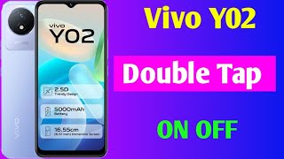 How to enable double tap to on in vivo y02  vivo y02 me double tap to screen onoff kaise kare [upl. by Naret]