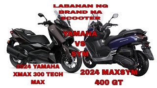 YAMAHA XMAX 300 TECH MAX 2024SYM MAXSYM 400 GT 2024 [upl. by Derrik]