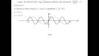Szkicowanie wykresów funkcji trygonometrycznych [upl. by Jayne108]
