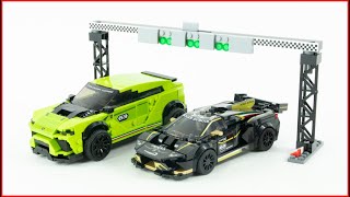 LEGO Speed Champions 76899 Lamborghini Urus amp Huracán Super Speed Build for Collectors [upl. by Gnek]