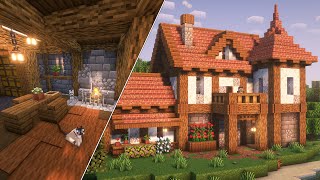 Minecraft Survival Starter House Interior [upl. by Doty]