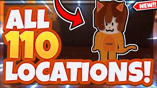 ALL 110 BACON LOCATIONS In Roblox Find The Bacons [upl. by Sunshine]