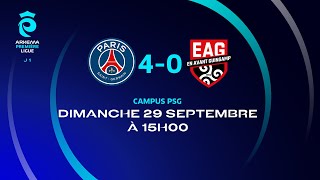 J2 I Paris SaintGermain – EA Guingamp 40 le résumé I Première Ligue FFF 20242025 [upl. by Gildus]