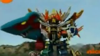 Megazord Vs Serrator Dublado  Power Rangers Super Samurai [upl. by Corry]